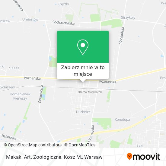 Mapa Makak. Art. Zoologiczne. Kosz M.