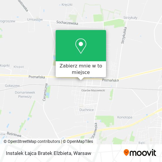 Mapa Instalek Łajca Bratek Elżbieta