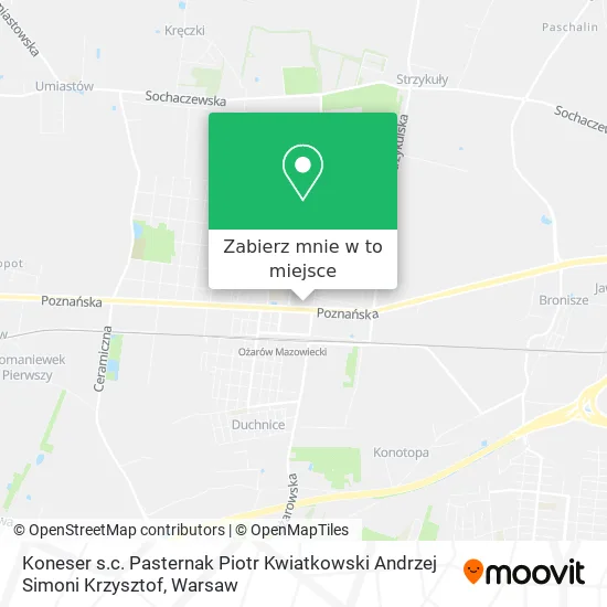 Mapa Koneser s.c. Pasternak Piotr Kwiatkowski Andrzej Simoni Krzysztof