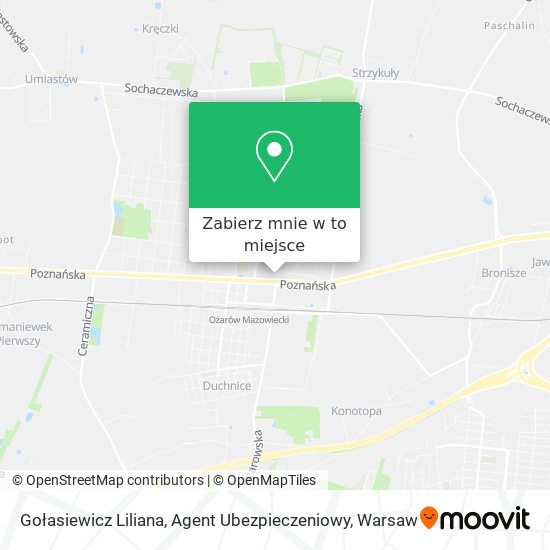 Mapa Gołasiewicz Liliana, Agent Ubezpieczeniowy