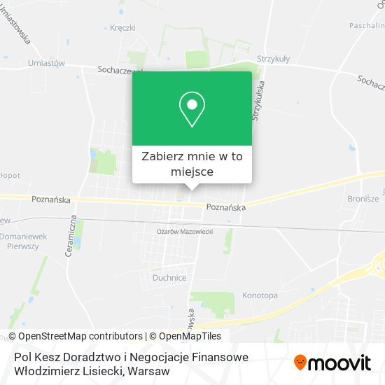 Mapa Pol Kesz Doradztwo i Negocjacje Finansowe Włodzimierz Lisiecki