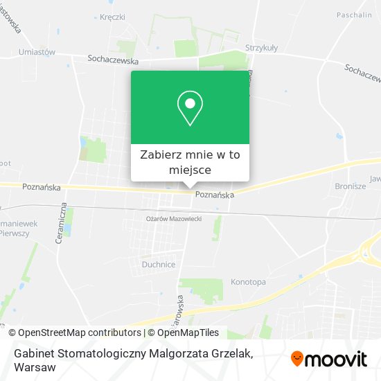 Mapa Gabinet Stomatologiczny Malgorzata Grzelak