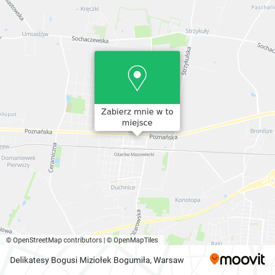 Mapa Delikatesy Bogusi Miziołek Bogumiła