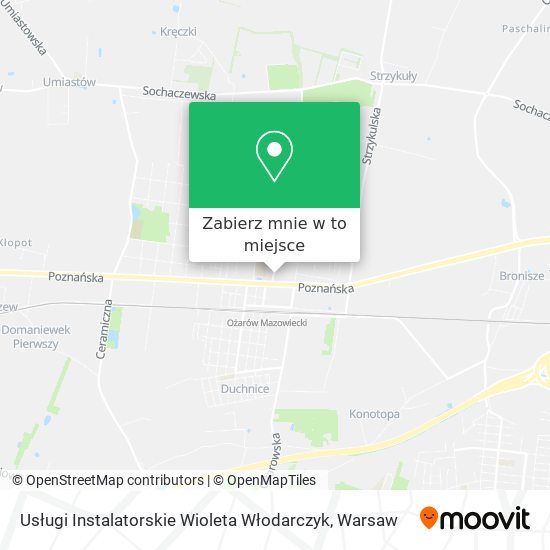 Mapa Usługi Instalatorskie Wioleta Włodarczyk