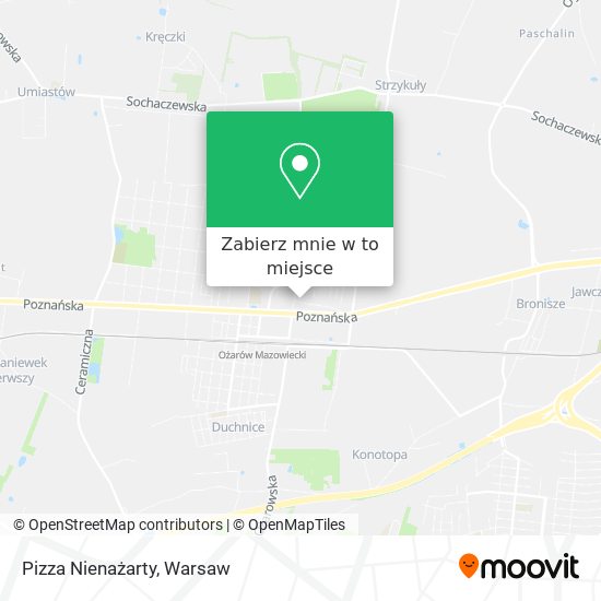 Mapa Pizza Nienażarty