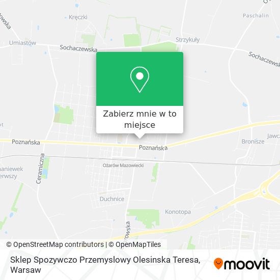 Mapa Sklep Spozywczo Przemyslowy Olesinska Teresa