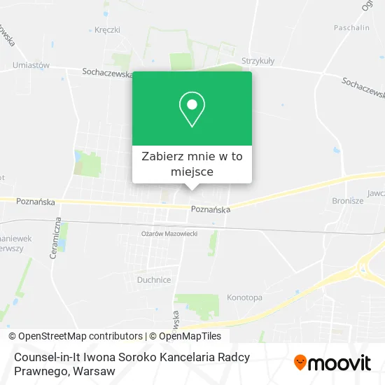 Mapa Counsel-in-It Iwona Soroko Kancelaria Radcy Prawnego