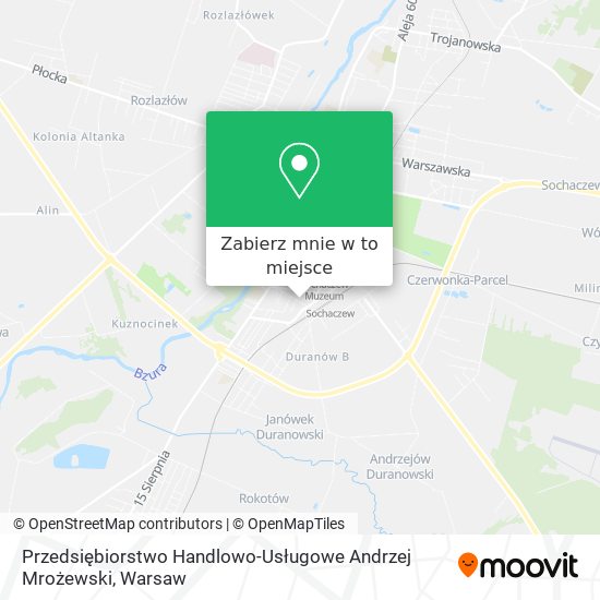 Mapa Przedsiębiorstwo Handlowo-Usługowe Andrzej Mrożewski