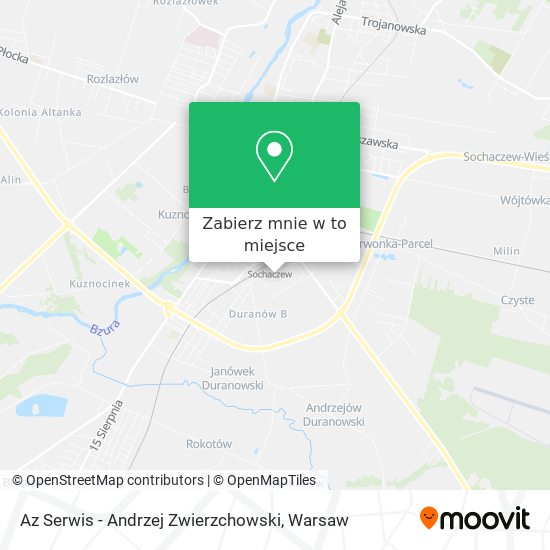 Mapa Az Serwis - Andrzej Zwierzchowski