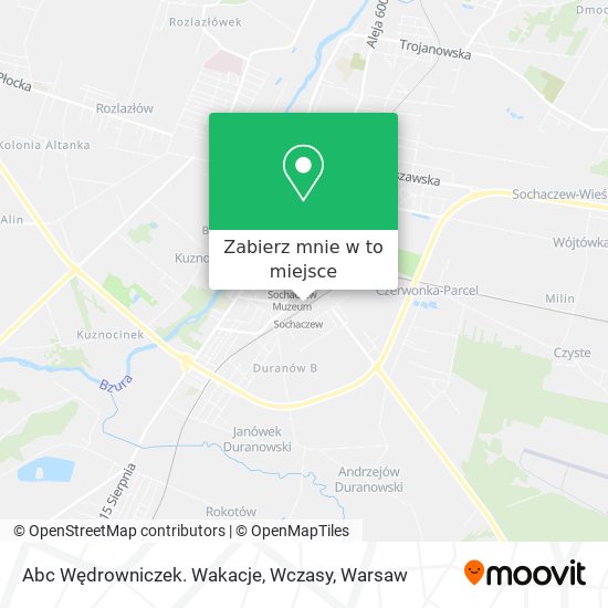 Mapa Abc Wędrowniczek. Wakacje, Wczasy