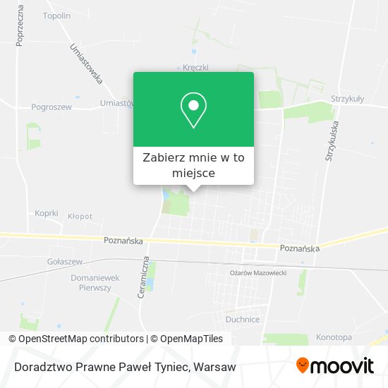 Mapa Doradztwo Prawne Paweł Tyniec