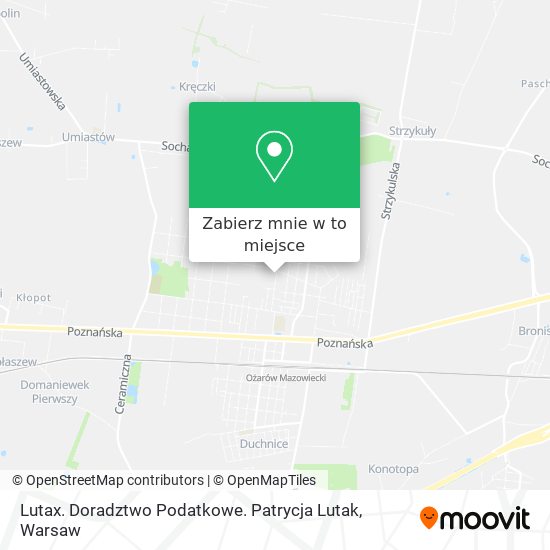 Mapa Lutax. Doradztwo Podatkowe. Patrycja Lutak