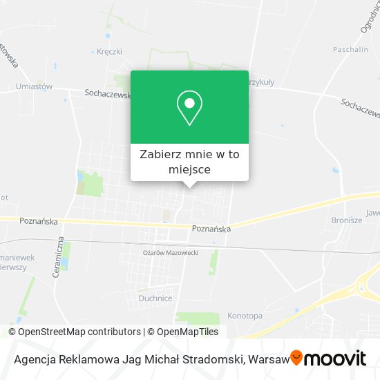 Mapa Agencja Reklamowa Jag Michał Stradomski