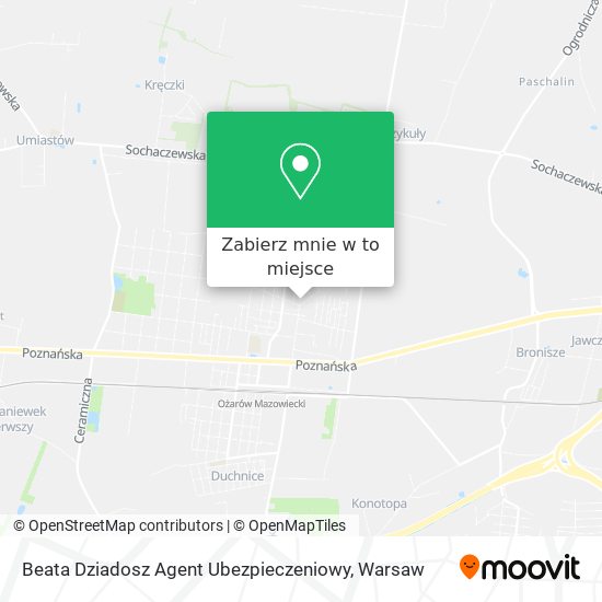 Mapa Beata Dziadosz Agent Ubezpieczeniowy