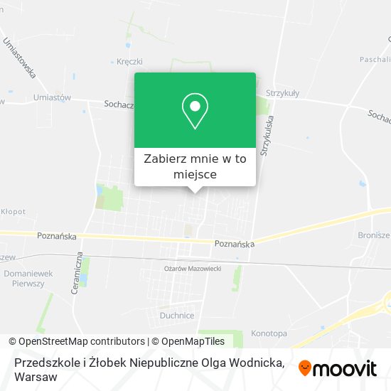 Mapa Przedszkole i Żłobek Niepubliczne Olga Wodnicka