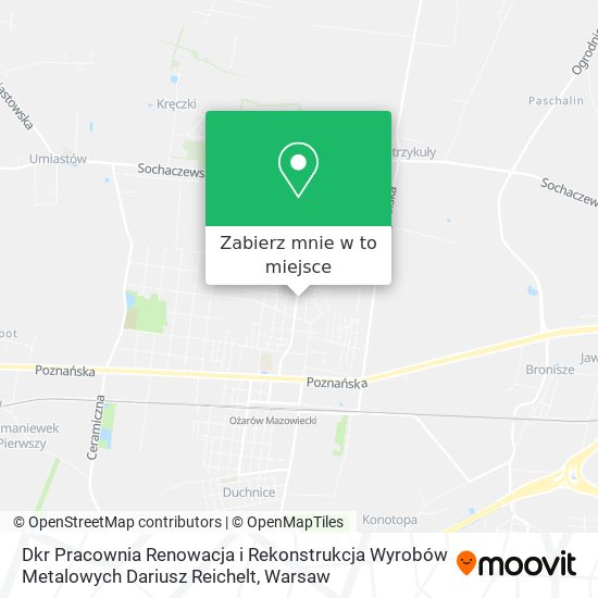 Mapa Dkr Pracownia Renowacja i Rekonstrukcja Wyrobów Metalowych Dariusz Reichelt