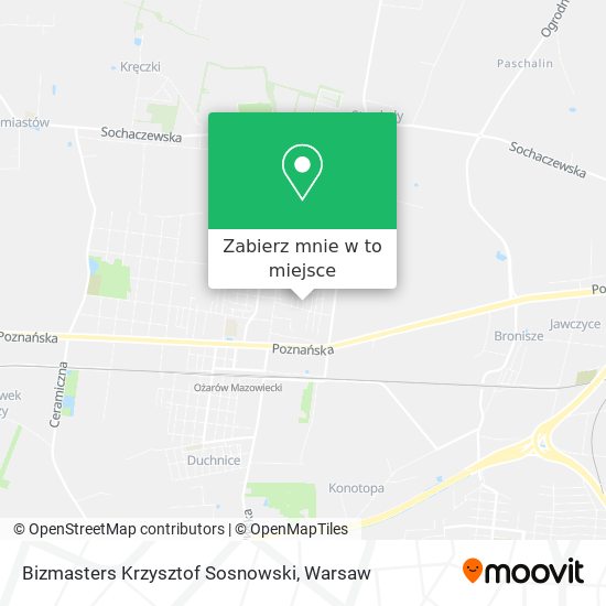 Mapa Bizmasters Krzysztof Sosnowski