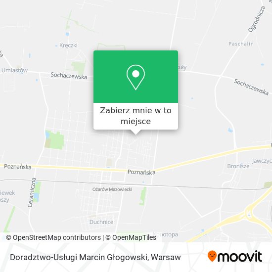 Mapa Doradztwo-Usługi Marcin Głogowski