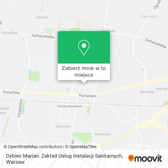 Mapa Dybiec Marian. Zakład Usług Instalacji Sanitarnych