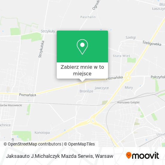 Mapa Jaksaauto J.Michalczyk Mazda Serwis