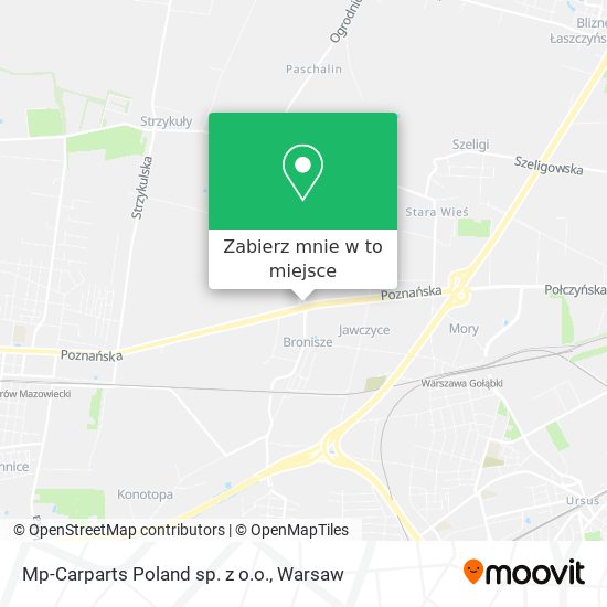 Mapa Mp-Carparts Poland sp. z o.o.