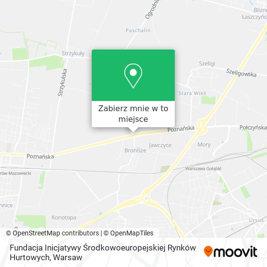 Mapa Fundacja Inicjatywy Środkowoeuropejskiej Rynków Hurtowych