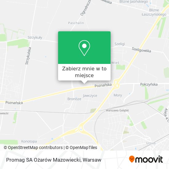 Mapa Promag SA Ożarów Mazowiecki