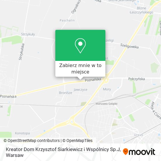 Mapa Kreator Dom Krzysztof Siarkiewicz i Wspólnicy Sp.J