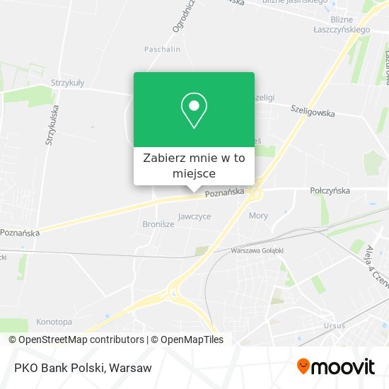 Mapa PKO Bank Polski