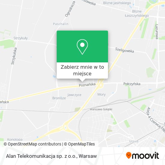 Mapa Alan Telekomunikacja sp. z o.o.