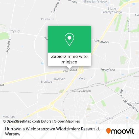 Mapa Hurtownia Wielobranżowa Włodzimierz Rzewuski