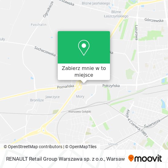 Mapa RENAULT Retail Group Warszawa sp. z o.o.