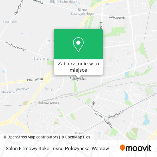 Mapa Salon Firmowy Itaka Tesco Połczyńska