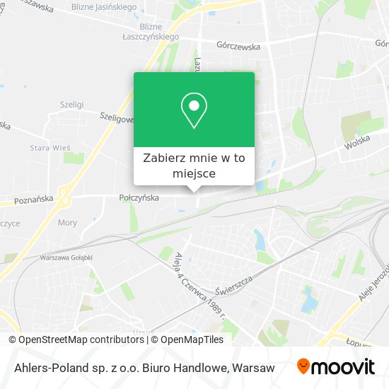 Mapa Ahlers-Poland sp. z o.o. Biuro Handlowe