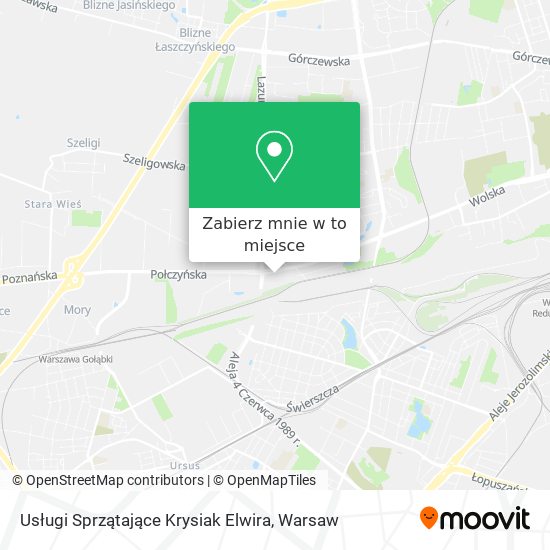 Mapa Usługi Sprzątające Krysiak Elwira