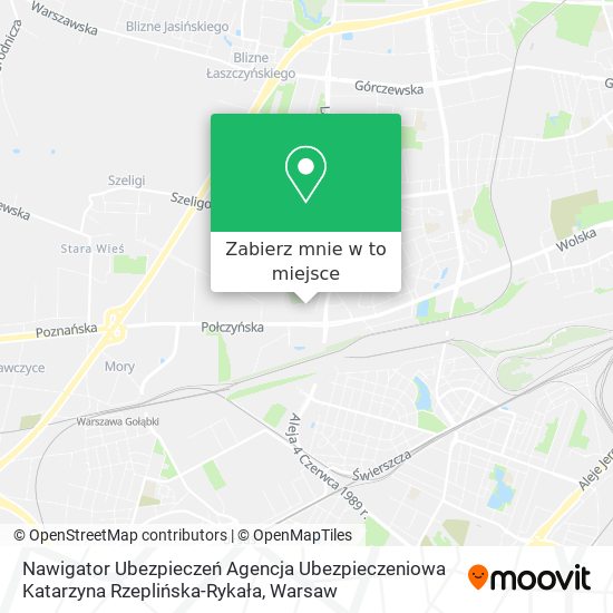 Mapa Nawigator Ubezpieczeń Agencja Ubezpieczeniowa Katarzyna Rzeplińska-Rykała