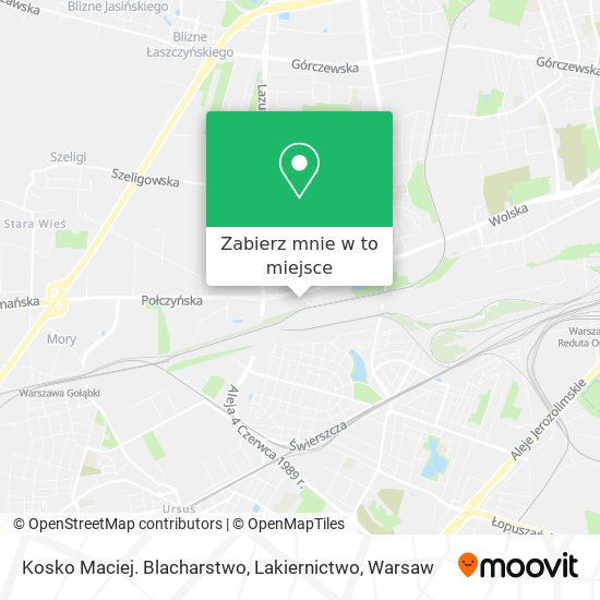 Mapa Kosko Maciej. Blacharstwo, Lakiernictwo