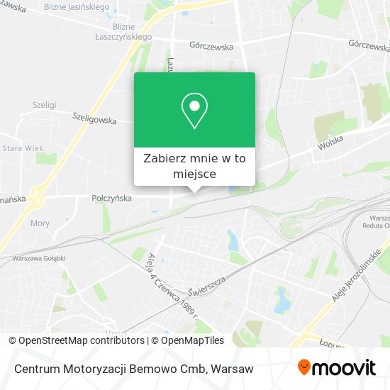 Mapa Centrum Motoryzacji Bemowo Cmb