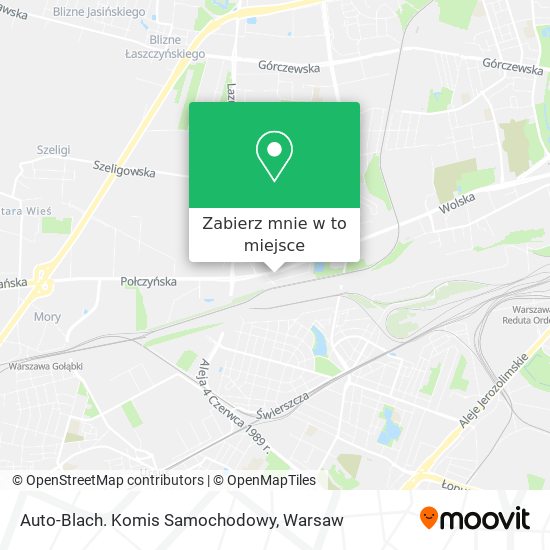 Mapa Auto-Blach. Komis Samochodowy