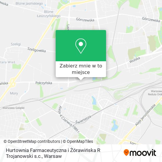 Mapa Hurtownia Farmaceutyczna i Żórawińska R Trojanowski s.c.