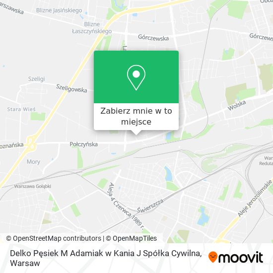 Mapa Delko Pęsiek M Adamiak w Kania J Spółka Cywilna