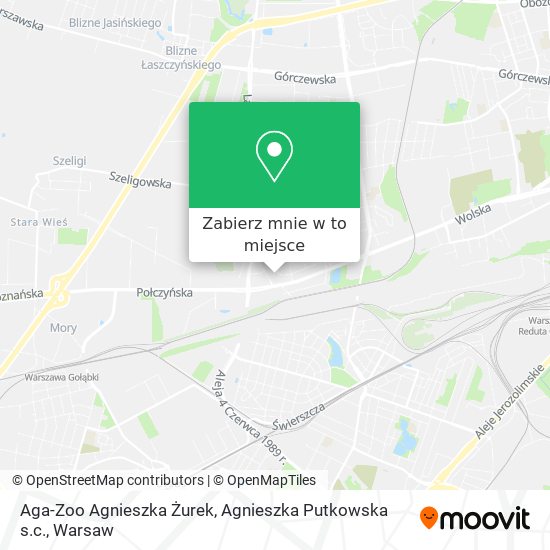 Mapa Aga-Zoo Agnieszka Żurek, Agnieszka Putkowska s.c.