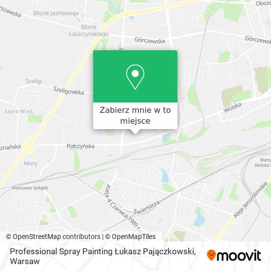 Mapa Professional Spray Painting Łukasz Pajączkowski