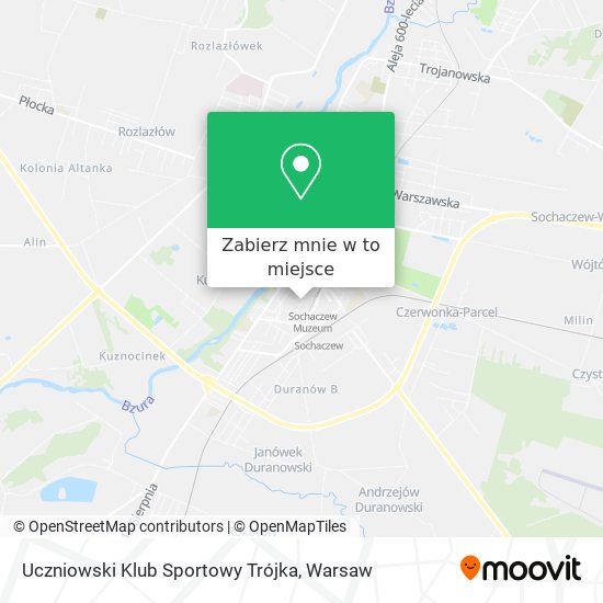 Mapa Uczniowski Klub Sportowy Trójka