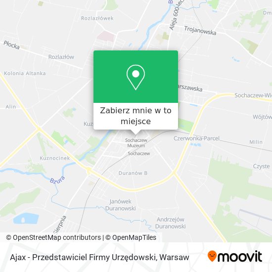 Mapa Ajax - Przedstawiciel Firmy Urzędowski