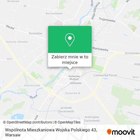 Mapa Wspólnota Mieszkaniowa Wojska Polskiego 43