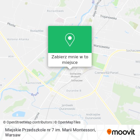 Mapa Miejskie Przedszkole nr 7 im. Marii Montessori