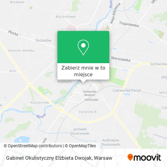 Mapa Gabinet Okulistyczny Elżbieta Dwojak