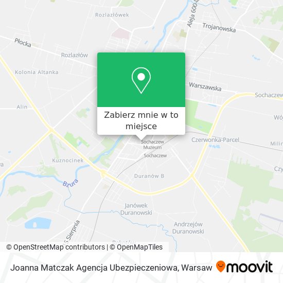 Mapa Joanna Matczak Agencja Ubezpieczeniowa