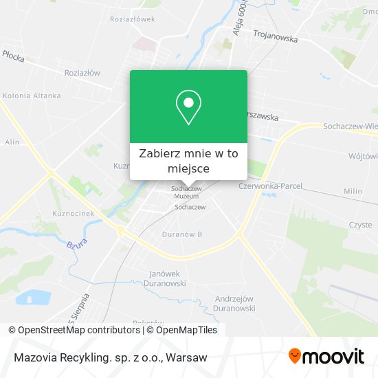 Mapa Mazovia Recykling. sp. z o.o.